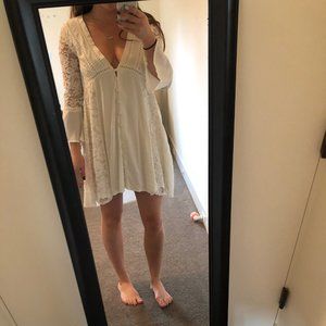 White Lace Shift Dress